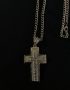 Gold Chain with Diamond Encrusted Cross 6