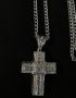 Silver Chain with Mini Diamond Encrusted Cross 4