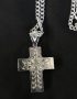 Silver Chain with Mini Diamond Encrusted Cross 5